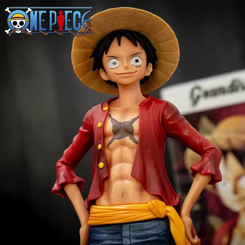 28см Аниме Фигурка One Piece Уверенный Улыбающийся Луффи Кукла с Меняющимися Лицами Три Формы Фигурка Действия Модель Игрушки Наборы