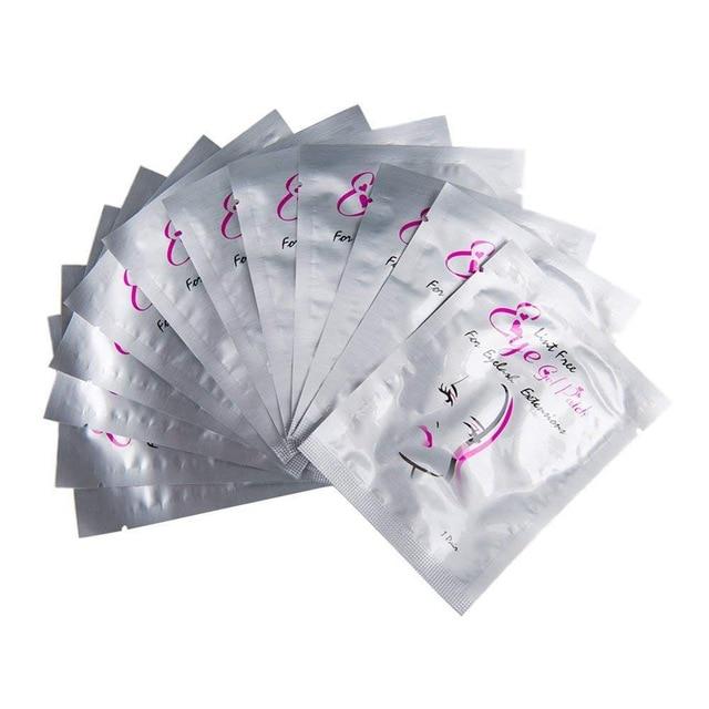 50 пар бумажных патчей для наращивания ресниц, наклейки для привитых глаз, 7 цветов, наклейка для ресниц под глазами