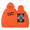 Unisex Hip Hop Hoodie With Double-Sided Print Long Sleeve Loose Fit Cotton Blend Sweatshirt
