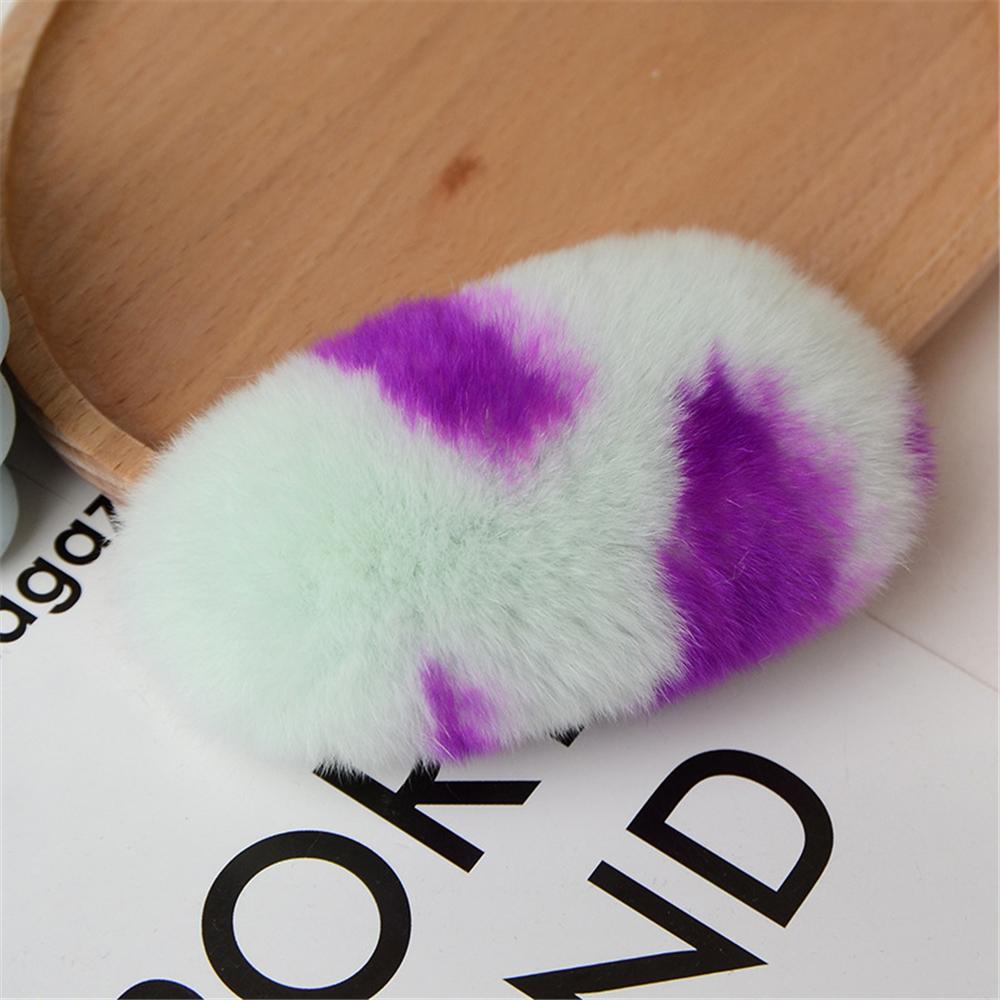 1/3 шт. Зимняя милая пушистая заколка для волос для женщин и девочек, однотонная боковая заколка для волос, BB-заколка, милая плюшевая заколка для волос, цветной аксессуар для волос