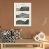 Абстрактные Три Пика Гора Настенная Картина на Холсте Великобритания Туристический Плакат Скафелл Пайк Сноудон Бен Невис Печать Картина Гостиная