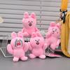 Soft Rabbit Plush Doll Pendant PP Cotton Plush Bunny Keychain  Birthday Parties