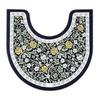 Floral Pattern Toilet U-shaped Mat Absorbent Bath Mat Practical Bathroom Floor Rug  Household