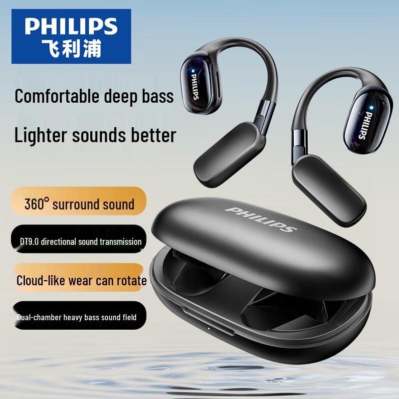 Philips Беспроводные Bluetooth-наушники-вкладыши открытого типа для спорта