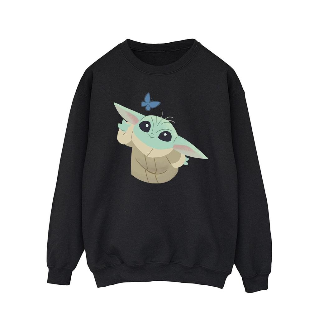 Star Wars Mens The Mandalorian Butterfly Catching Sweatshirt