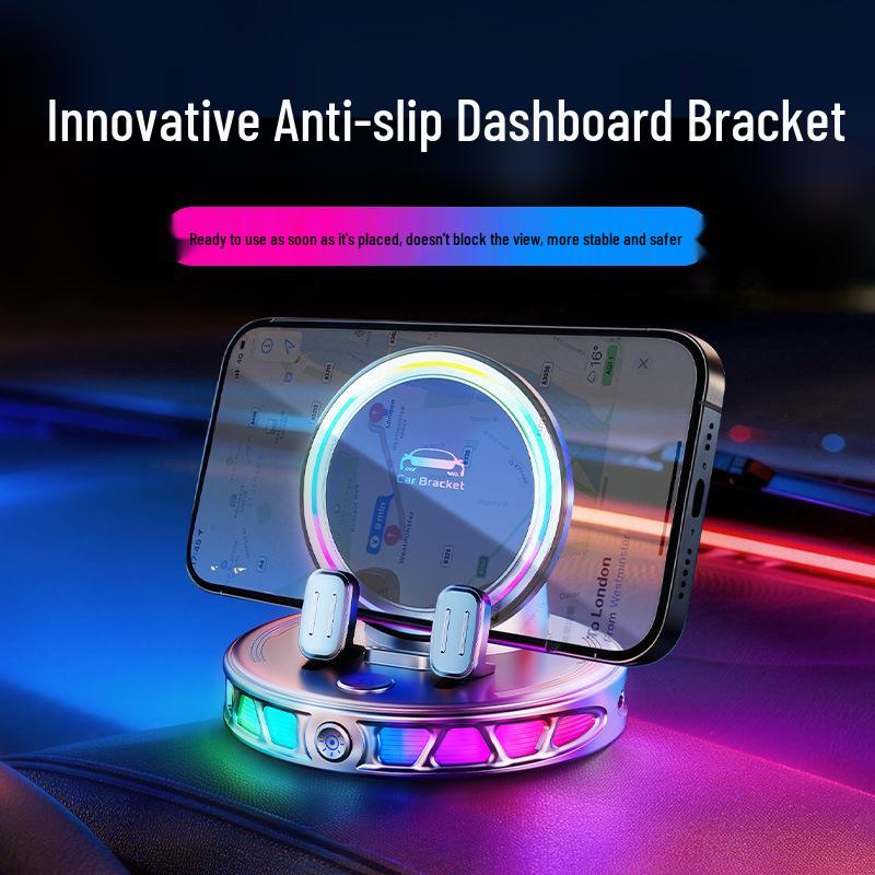 Electric Phone Holder Wireless Charger & Anti-Shake Dashboard Mount
