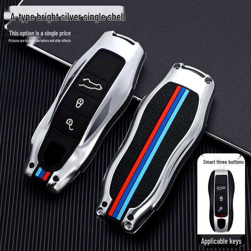 Porsche Cayenne Macan Panamera 718 Крышка корпуса ключа и модифицированная сумка-брелок.