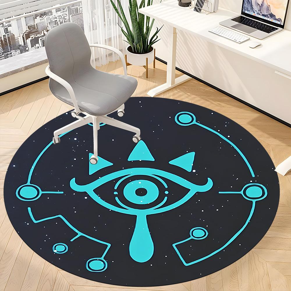Legend of Zelda Office Round Area Rug, Indoor Mat Suitable For Office,Bedroom Living Room Home Decor, Room Deco a0908121
