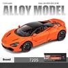 Super Sportcar Toy Simulation 1/24 McLaren 720s Car Model Alloy Die Cast with Sound Light Pull Back Toys Vehicles Models Children Gifts