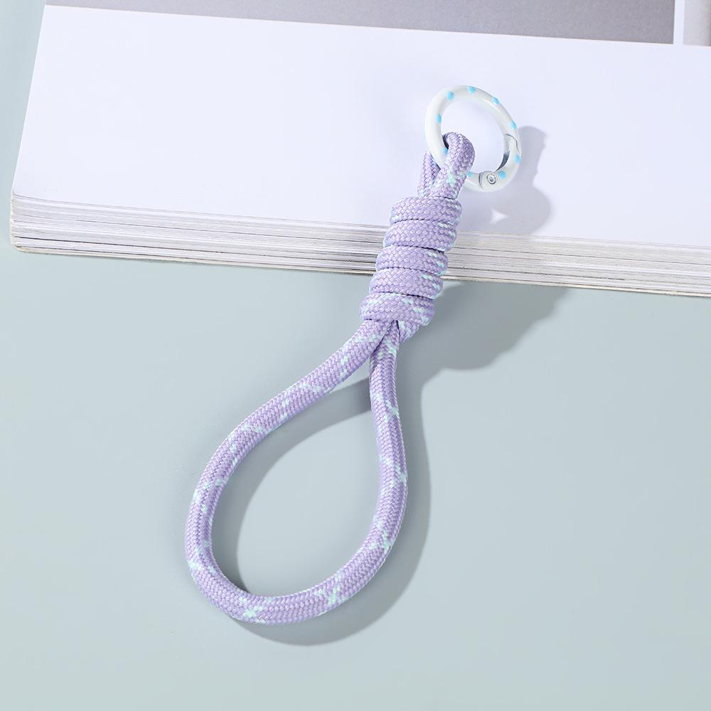 Цветной тканый шнурок для телефона с отстегиваемым брелоком и страховочным шнурком