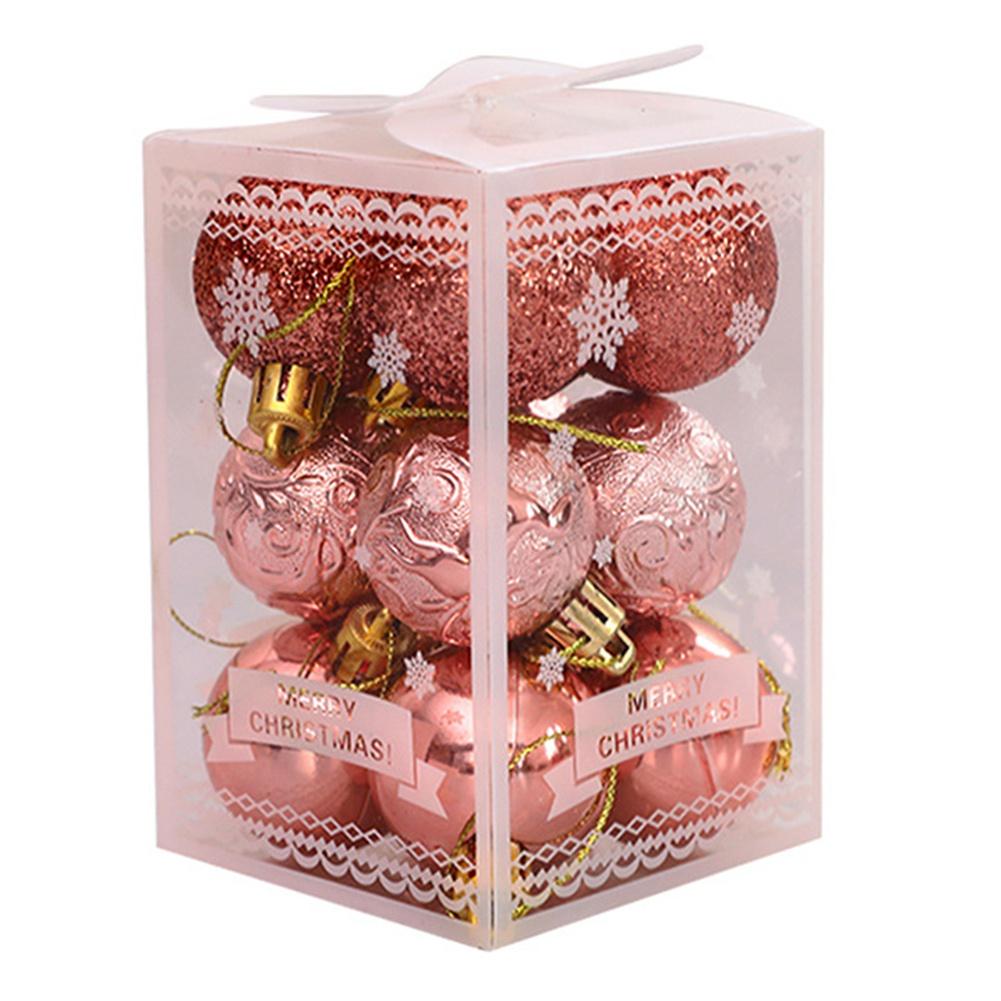 Christmas Baubles 12pcs Christmas Ball Set Christmas Tree Decoration Ball 4CM