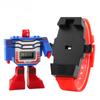 Fashion Digital Children Watch Date Cartoon Kids Sports Watches Robot Transformation Boys Wristwatches