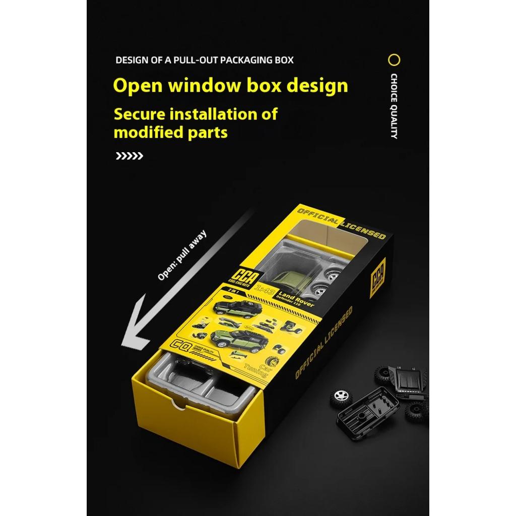 1/43 Scale Land Rover Defender DIY Assembly Alloy Car Model Kit - Detailed Replica for Kids & Collectors - Fun & Educational