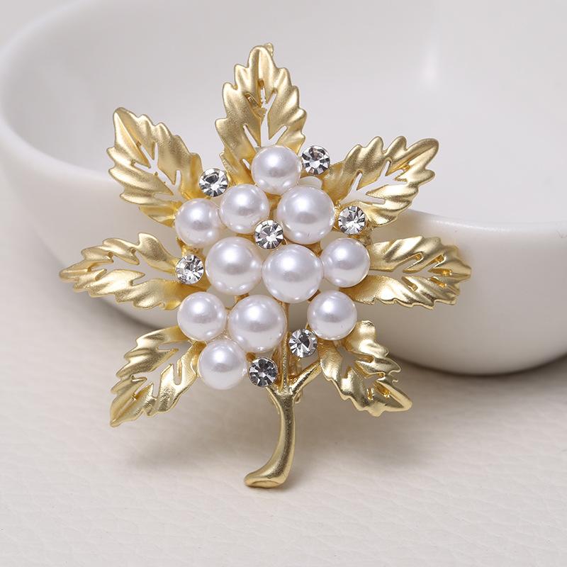 Благородная матовая брошь Ya Gold Brooch Ya Silver Brooch Temperament Clothing Accessories
