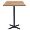60 X 60 Cm High Table - Dina Model, Delano Oak
