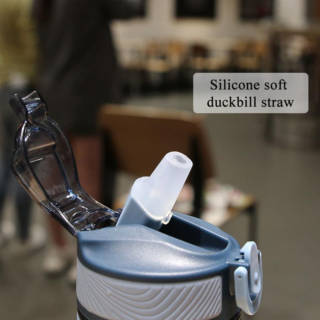 Straw Cup Large Capacity Premium with Lid Durable Sealing Drinking Straw Water Bottle for Travel