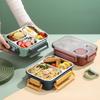 Stainless Steel Lunch Box Salad Box Lunch Container Adult Lunch Box With 3 Compartment Lunch Containers Large Capacity Lunch Box