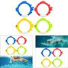4 Pieces Diving Fish Ring Toys Underwater Pool Fun Summer Swimming for