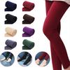 Fleece Warm Stirrup Cropped Solid Autumn Women Color  Leggings Pantyhose Stretchy
