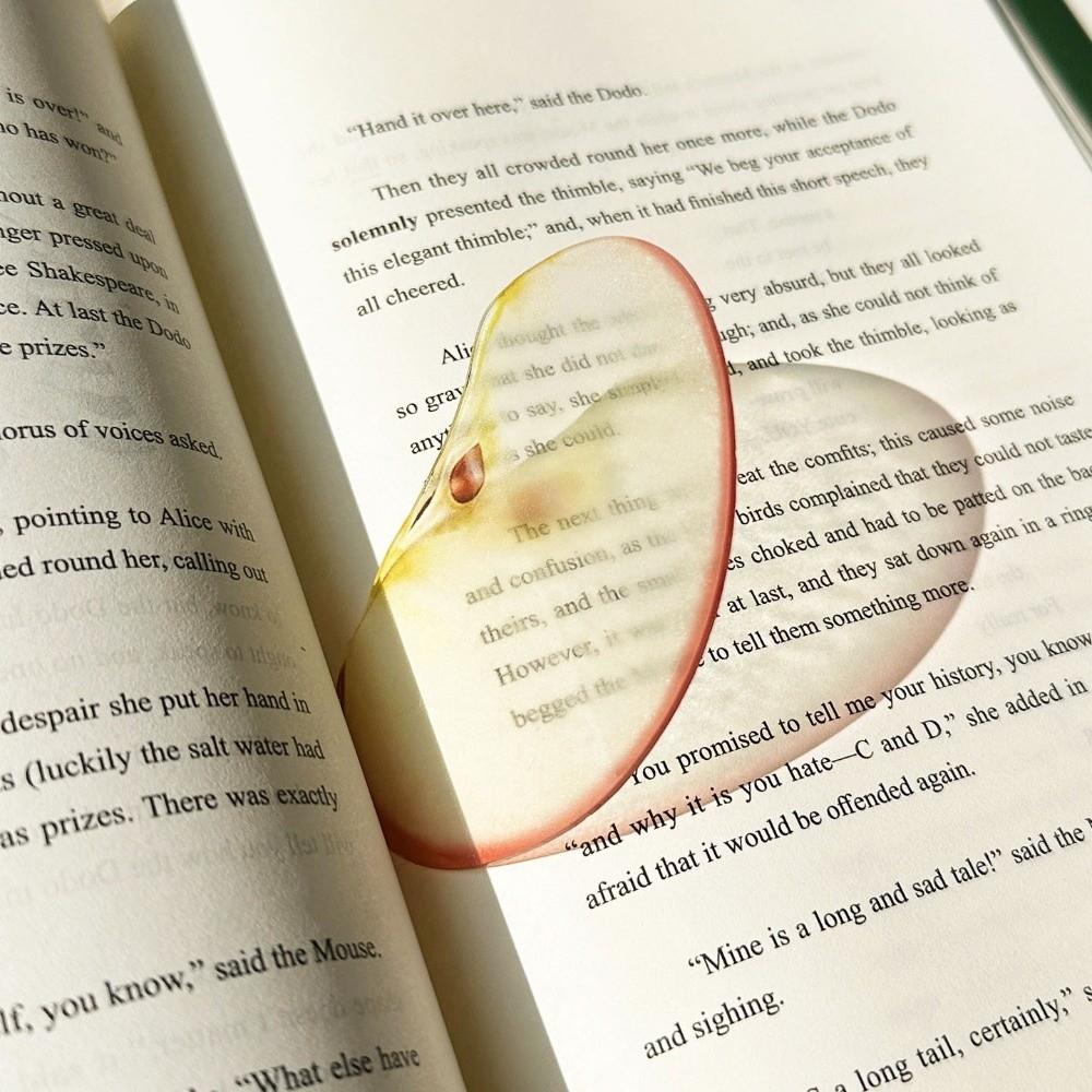 Premium Feeling Reading Mark Transparent Grape Tomato Bookmarks Simulation Bookmark  Student Gift