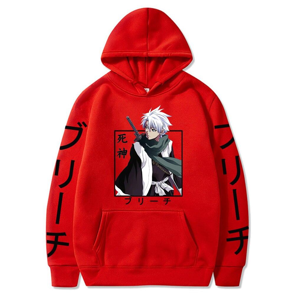 Hitsugaya Toushirou Bleach Harajuku Japan Anime Hoodies Funny Cartoon Cool Men Hoody Streetwear Fashion Oversized Sweatshirts