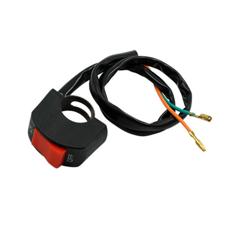 ВКЛ/ВЫКЛ Мотоциклетный переключатель Кнопка 12 В Кнопочный разъем Переключатель на руле для квадроцикла Электровелосипеда Скутера Мотоциклетные аксессуары