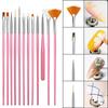 Clou Beaute кристалл акриловая кисть для дизайна ногтей DIY рисунок ногтей резьба УФ-гель наращивание кисть для рисования линии лайнер маникюрные инструменты