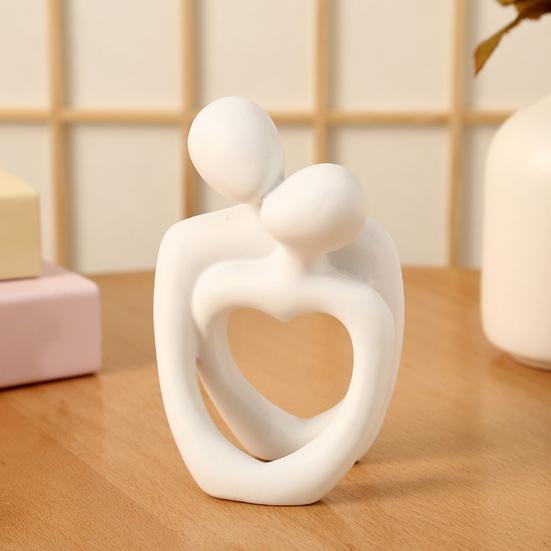 Скульптура пары Yousheng, минималистская статуя обнимающихся влюбленных из смолы, настольная абстрактная статуэтка пары для домашнего декора, подарка на годовщину и день святого Валентина