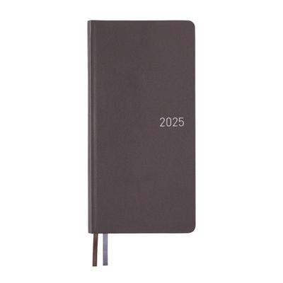 Hobonichi Techo 2025 Weeks Fine Classic/Стальной Серый, Начало Января, Недельный Слева, Тонкий Вертикальный