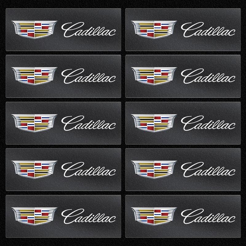 1/2/5/10Pcs Car Logo Car Door Handle Anti Scratches Stickers for Cadillac ATS BLS CT4 CT6 CTS ESCALADE STS XLR XT4 XT5 XTS SLS