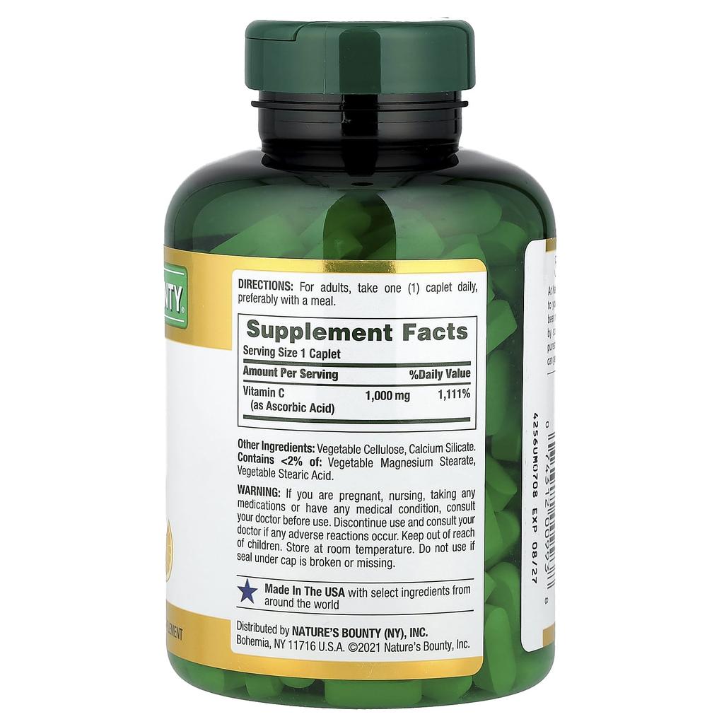 Nature'S Bounty, Vitamin C, 1,000Mg, 300 Tablets