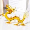 Kertari Crystal Dragon Figurine Zodiac Dragon Figurine Feng Shui 2024 New Year Dragon Figurine Interior Lucky Charm 7cm [Genuine Product] -