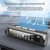 Умная автомобильная система контроля давления в шинах TPMS, солнечные цифровые часы, ЖК-дисплей, система защитной сигнализации, давление в шинах, температура