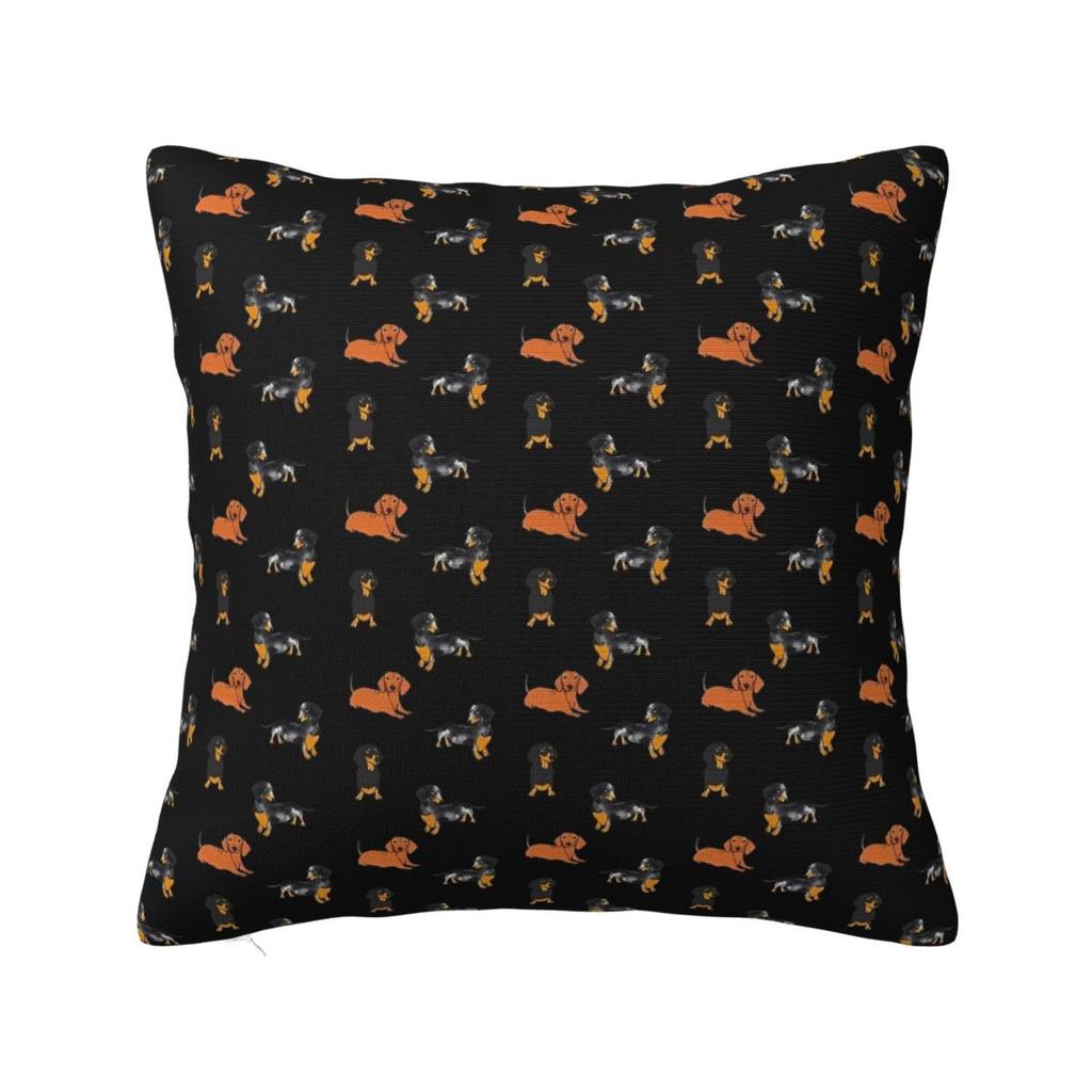 My Lovely Dachshund Dog Pillow Cover Cushion Cover Soft Pattern Pillow Case Funny Pillowcases For Chair Sofa Home Decoration