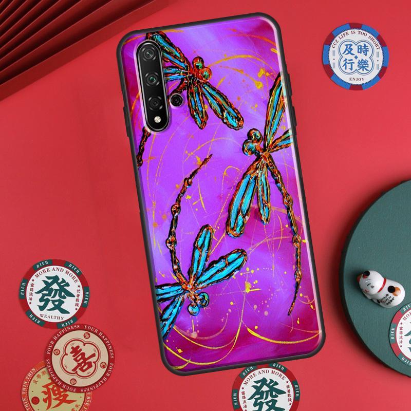 Стрекоза Для Huawei P20 P40 P30 Lite P60 Pro Nova 12s 11i 12i 10 9 SE 5T Y91 Y90 Y60 Y70 Y72 Y61 Чехол