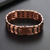 Выпуклый крестообразный медный браслет Мужской трехрядный магнитный энергетический браслет Модный винтажный аксессуар для рук