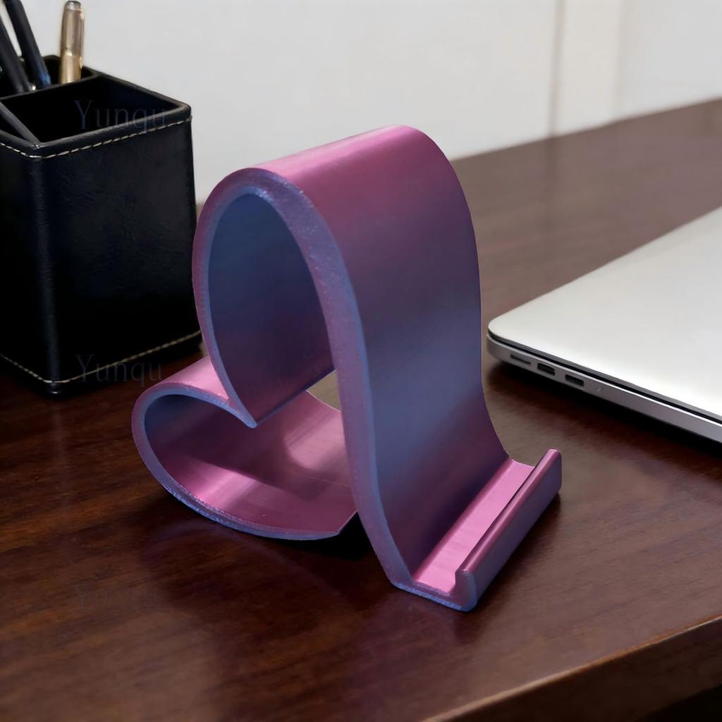 Креативная 3D-печатная универсальная подставка для мобильного телефона в форме сердца, настольное украшение для дома и офиса, подарок на день рождения, День святого Валентина