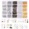 1Set/box Metal Charms Clasps Hook Earring Needle for DIY Accessories Jewelry Making