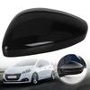 Door Wing Rearview Mirror Cover Cap For Peugeot 208 2008 2012 2013~ Citroen C3 2016~ Chrome/Black Side Mirror Housing