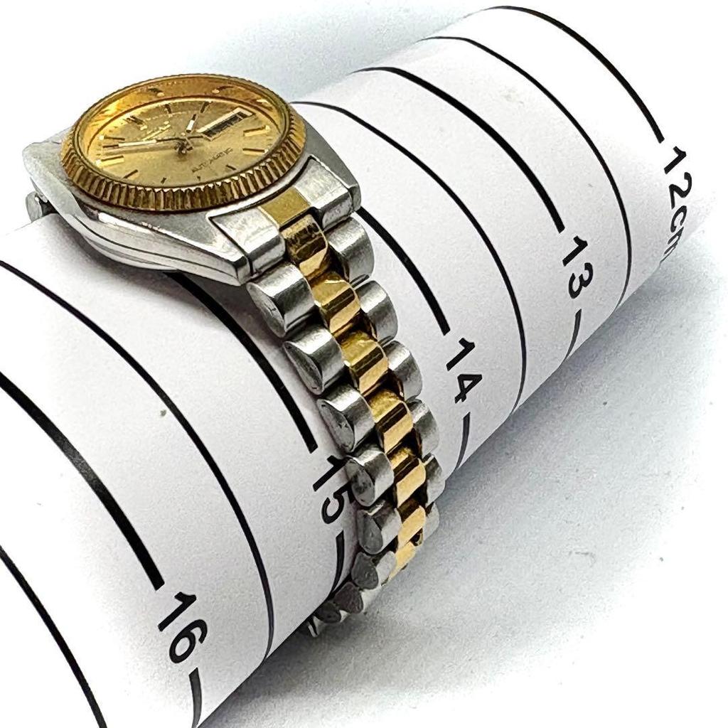 Б/у [Рабочий предмет] Seiko 5 Женские с автоподзаводом Комбинированный цвет Рифленый Винтаж