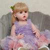 55CM Reborn Dolls Silicone Full Body Bebe Reborn Reallista Cute Princess Toddler Can Bath Toys For Children Birthday Gift