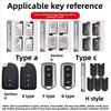 svagd6 Compatible with Toyota Alphard Key Cover for Noah, Sienna, Sienta, Superb, Voxy, Tundra, Sequoia, and Truck Car Bag Buckle Shell