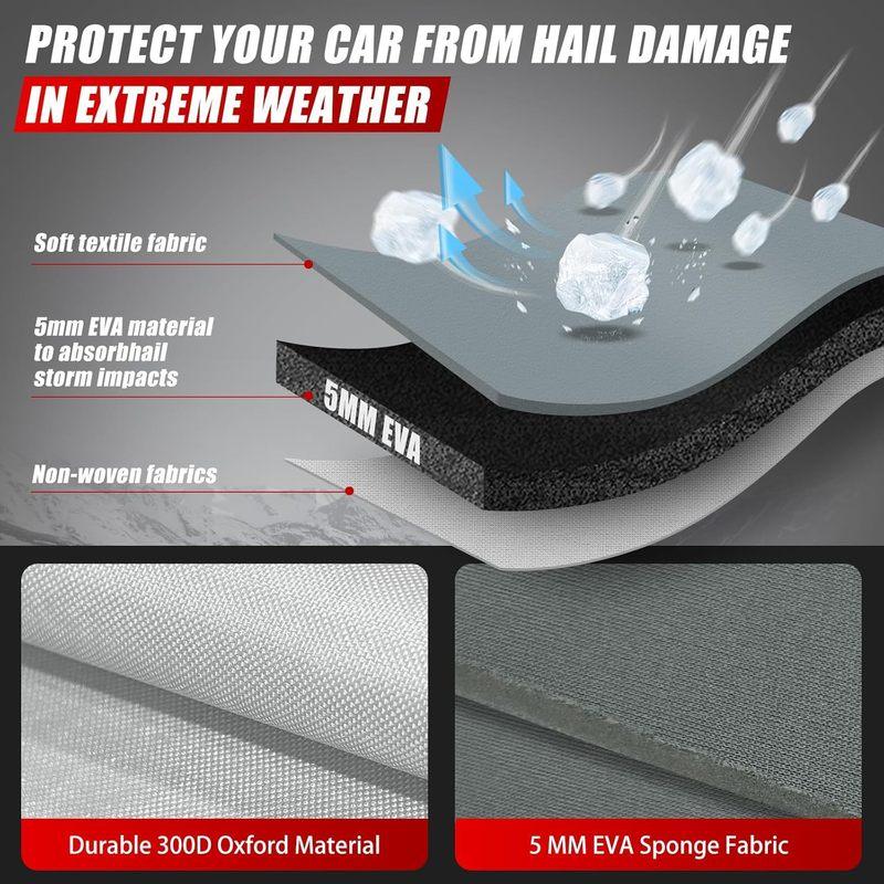 Anti-hail car cover Oxford cloth 4mm EVA custom protective cover