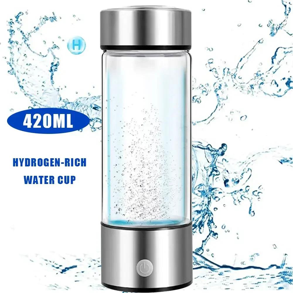 Hydrogen-Rich Water Cup Hydrogen Water Generator Alkaline Maker Rechargeable Portable Water Ionizer Bottle Super Antioxidan