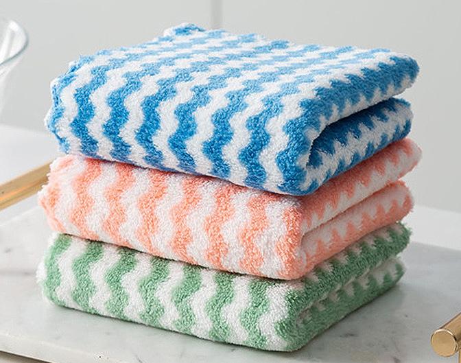 Мягкие кухонные полотенца из микрофибры, впитывающая ткань для мытья посуды, антижировые тряпки, антипригарное масло, домашнее чистящее полотенце