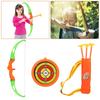 Durable Children Toy Archery Set Plastic Bow Soft Arrows with Score Target Kids Toys