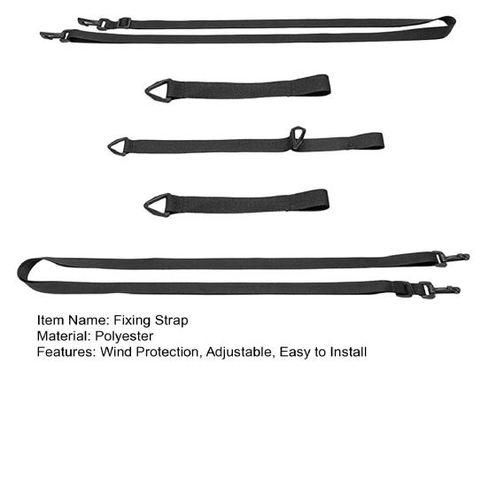 5 шт., ремень для фиксации зонта на открытом воздухе, ремень для защиты от ветра для сада, патио, рынка, регулируемый консольный зонт, ветрозащитная лента