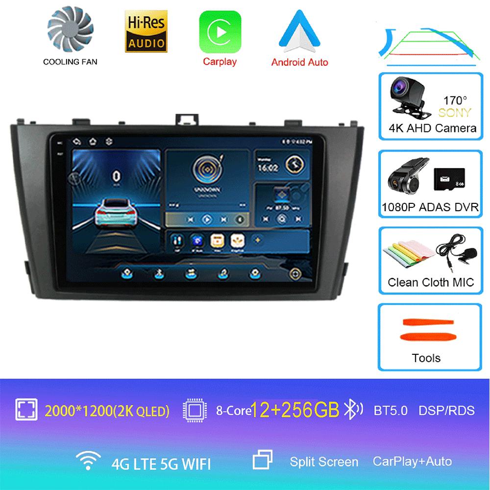 Android 14 Carplay Автомагнитола для Toyota Avensis T27 2009 2010 2011 2012-2015 GPS-навигация Мультимедийный проигрыватель DSP Stereo 4G