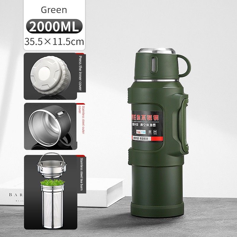 New Arrival 316 Stainless Steel Thermal Pot Large Capacity Vacuum Cup Outdoor Car Portable Kettle Household Kettle 6L