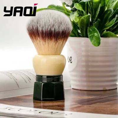 Кисть для влажного бритья Yaqi Green Obsidian из синтетического ворса для мужчин - Премиальная синтетическая щетина для бритвы